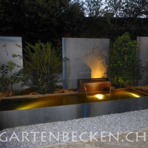 Gartenbecken Bei Nacht 024